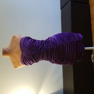 Ruby rox purple satin party dress small